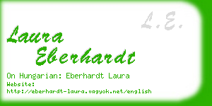 laura eberhardt business card